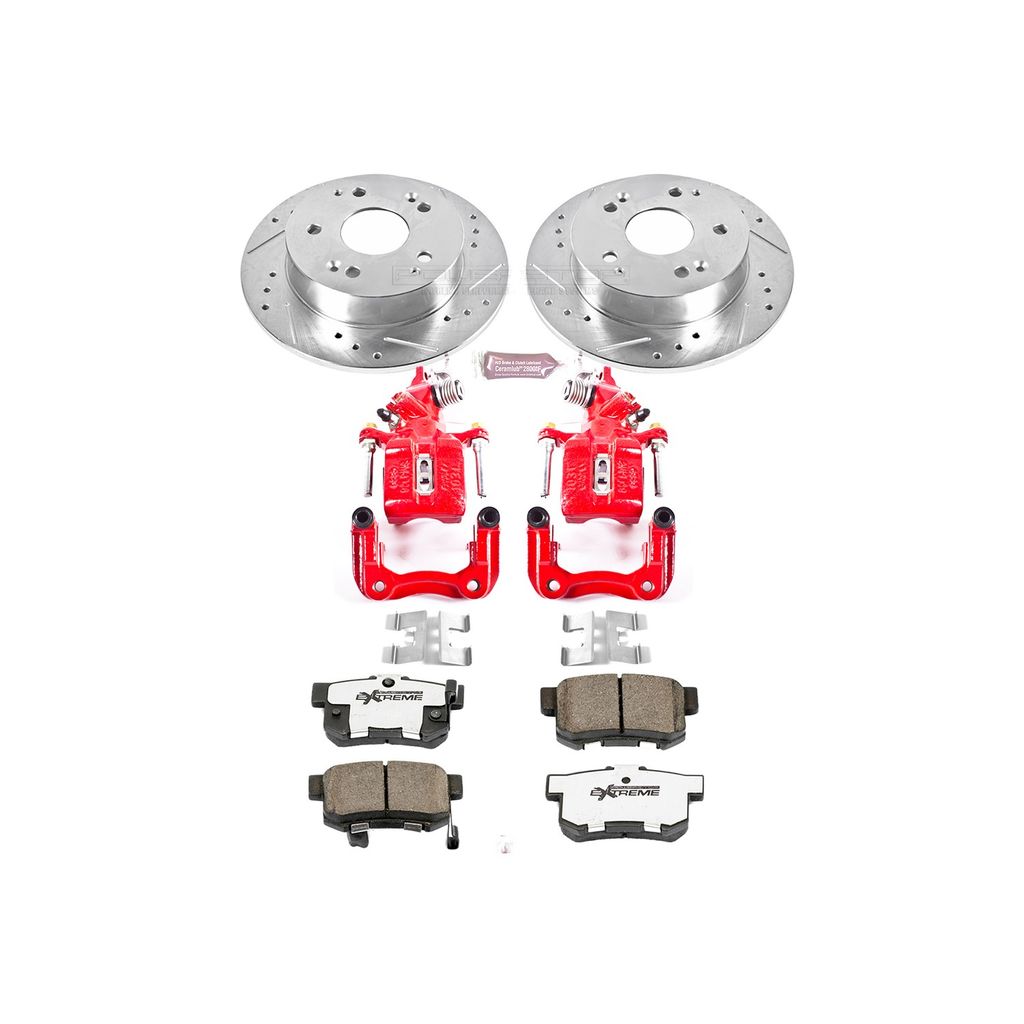 PowerStop KC2270-26 - Z26 Drilled and Slotted Brake Pad, Rotor, and Caliper Kit