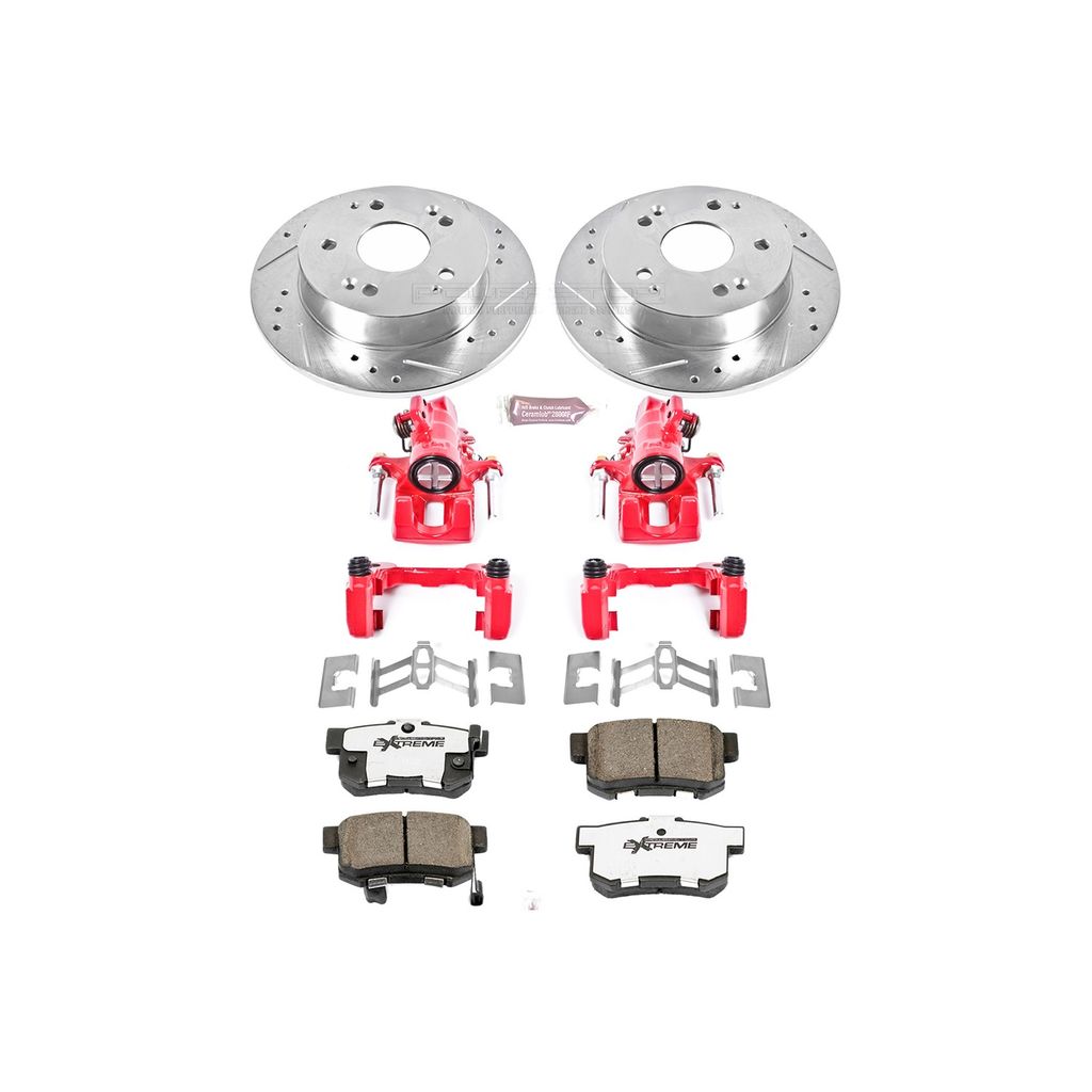 Z26 Drilled and Slotted Brake Pad, Rotor, and Caliper Kit