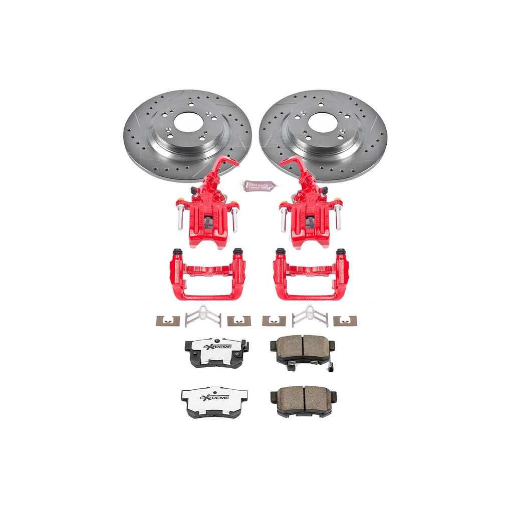 Z26 Drilled and Slotted Brake Pad, Rotor, and Caliper Kit