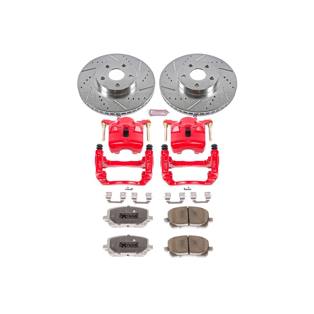 Z26 Drilled and Slotted Brake Pad, Rotor, and Caliper Kit
