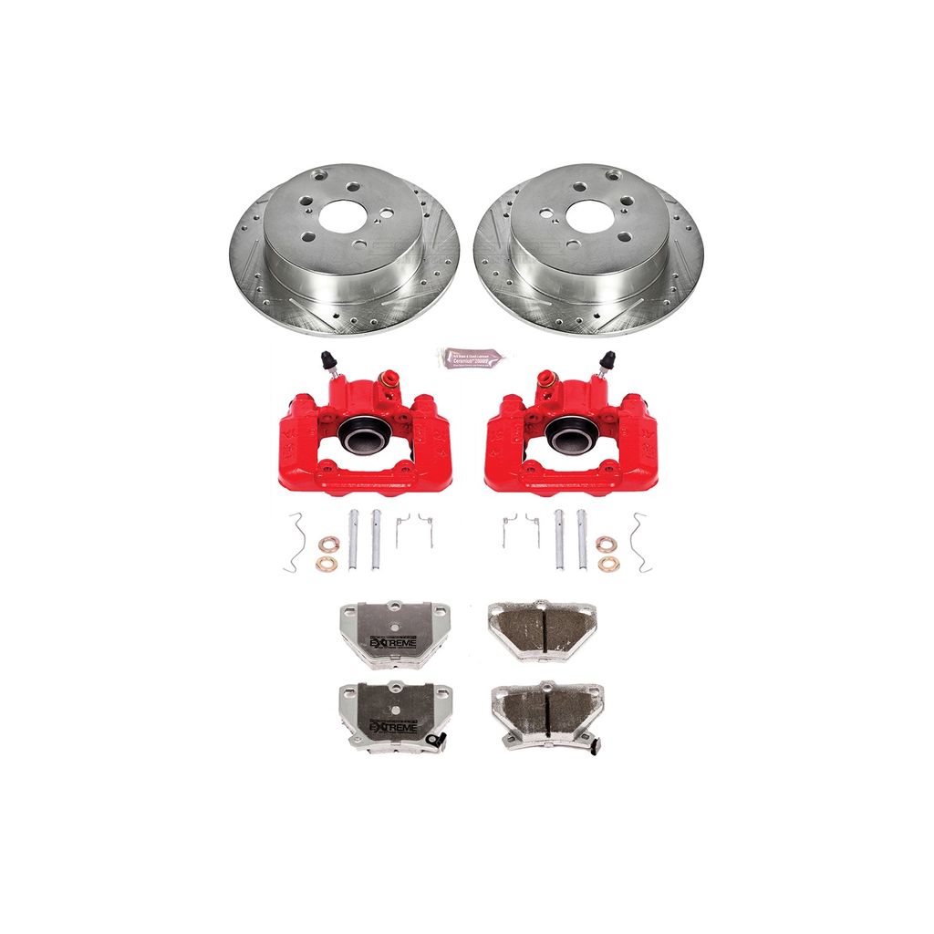 Z26 Drilled and Slotted Brake Pad, Rotor, and Caliper Kit