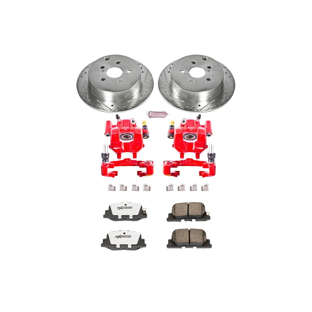 Z26 Drilled and Slotted Brake Pad, Rotor, and Caliper Kit