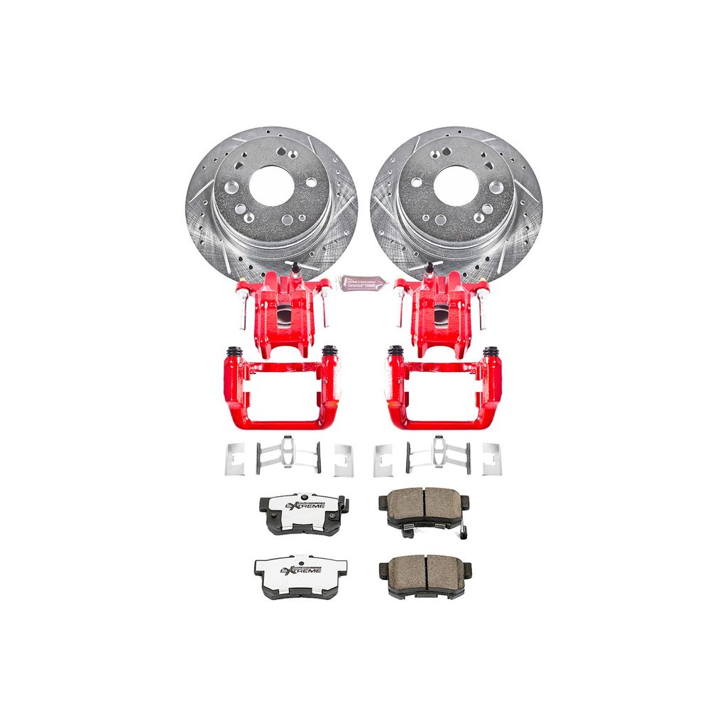 Z26 Drilled and Slotted Brake Pad, Rotor, and Caliper Kit