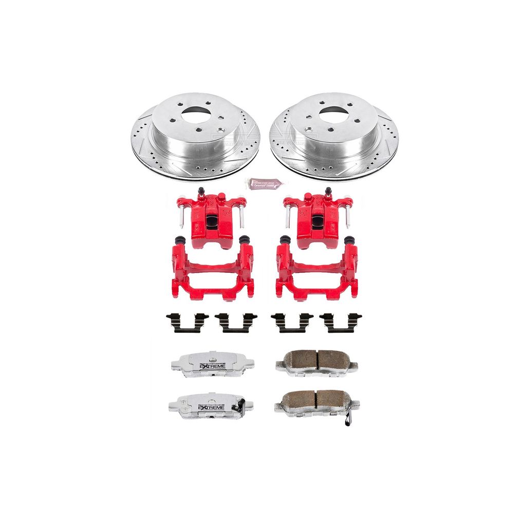 PowerStop KC2427A-26 - Z26 Drilled and Slotted Brake Pad, Rotor, and Caliper Kit