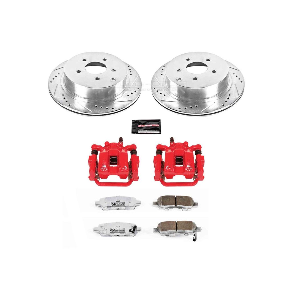 Z26 Drilled and Slotted Brake Pad, Rotor, and Caliper Kit