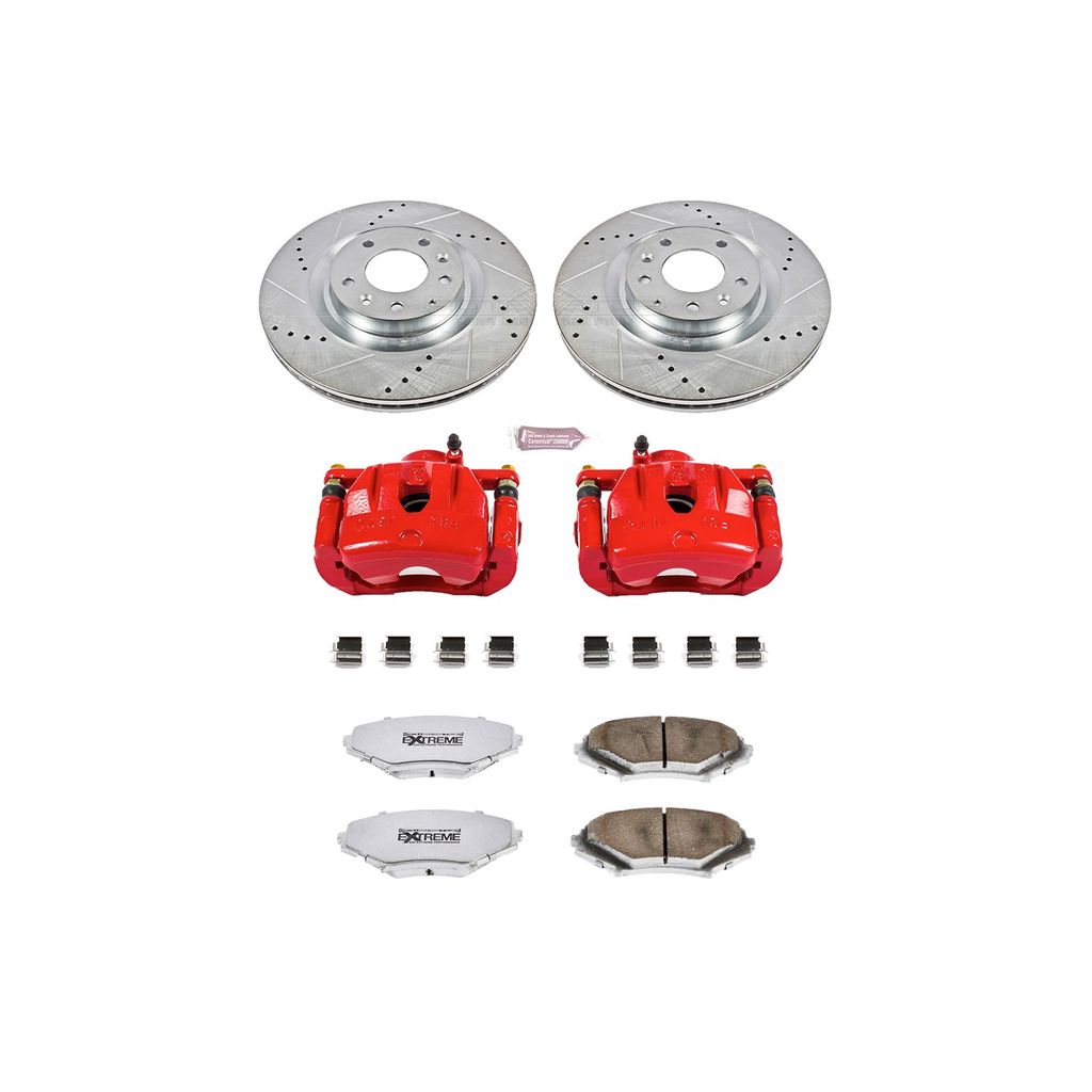 Z26 Drilled and Slotted Brake Pad, Rotor, and Caliper Kit