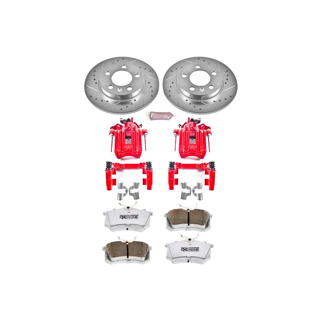 Z26 Drilled and Slotted Brake Pad, Rotor, and Caliper Kit