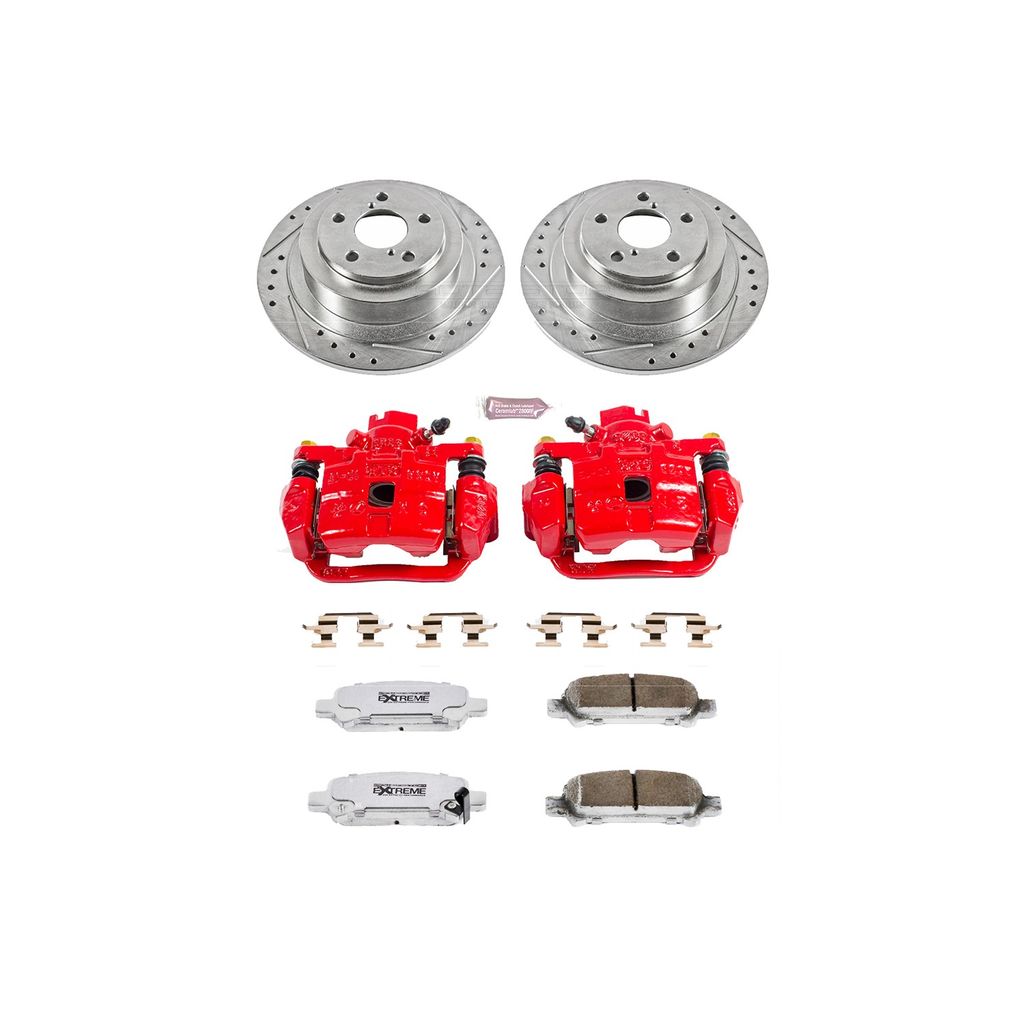 Z26 Drilled and Slotted Brake Pad, Rotor, and Caliper Kit