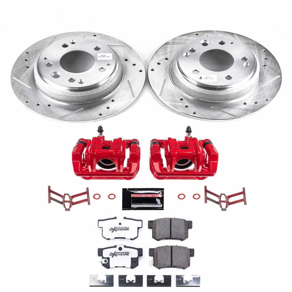 Z26 Drilled and Slotted Brake Pad, Rotor, and Caliper Kit