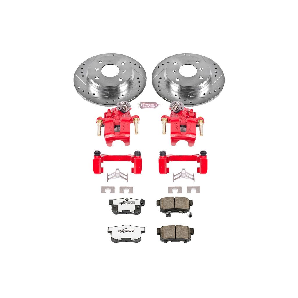 Z26 Drilled and Slotted Brake Pad, Rotor, and Caliper Kit