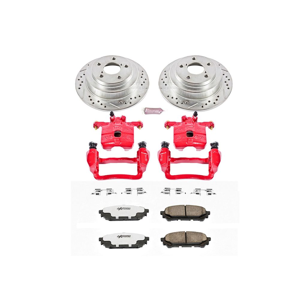 Z26 Drilled and Slotted Brake Pad, Rotor, and Caliper Kit