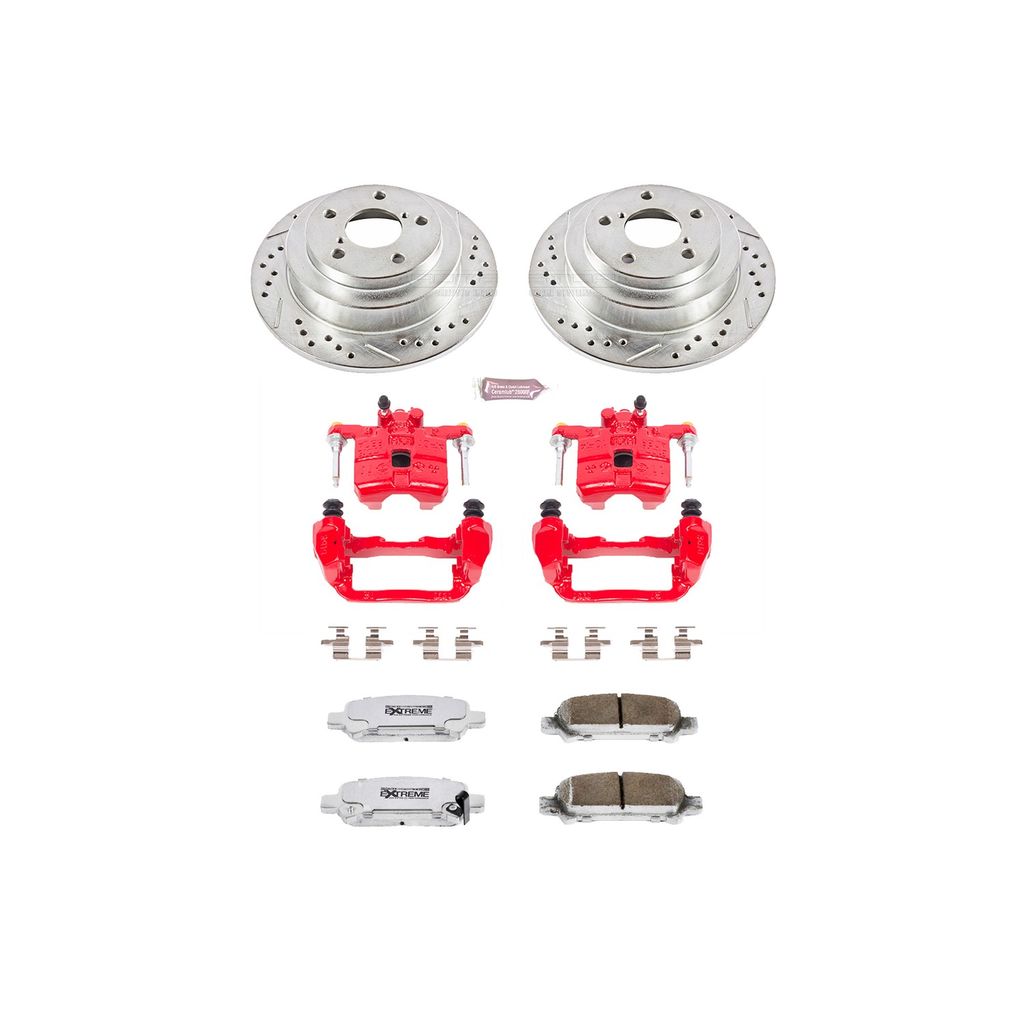 Z26 Drilled and Slotted Brake Pad, Rotor, and Caliper Kit