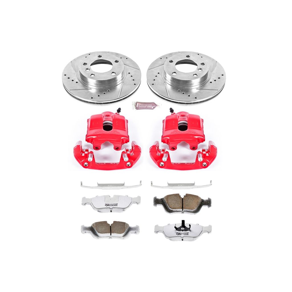 Z26 Drilled and Slotted Brake Pad, Rotor, and Caliper Kit
