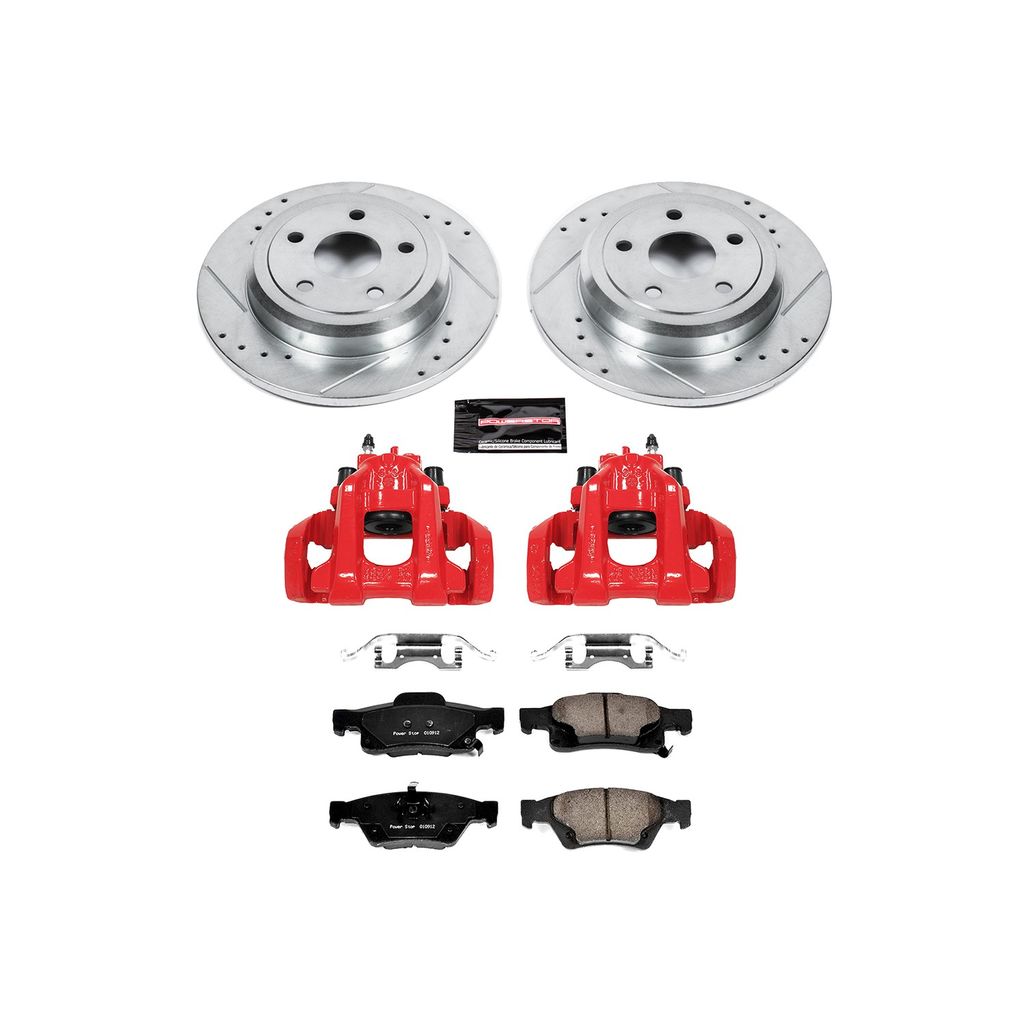 Z23 Drilled and Slotted Brake Pad, Rotor, and Caliper Kit