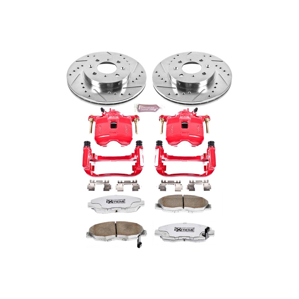 Z26 Drilled and Slotted Brake Pad, Rotor, and Caliper Kit