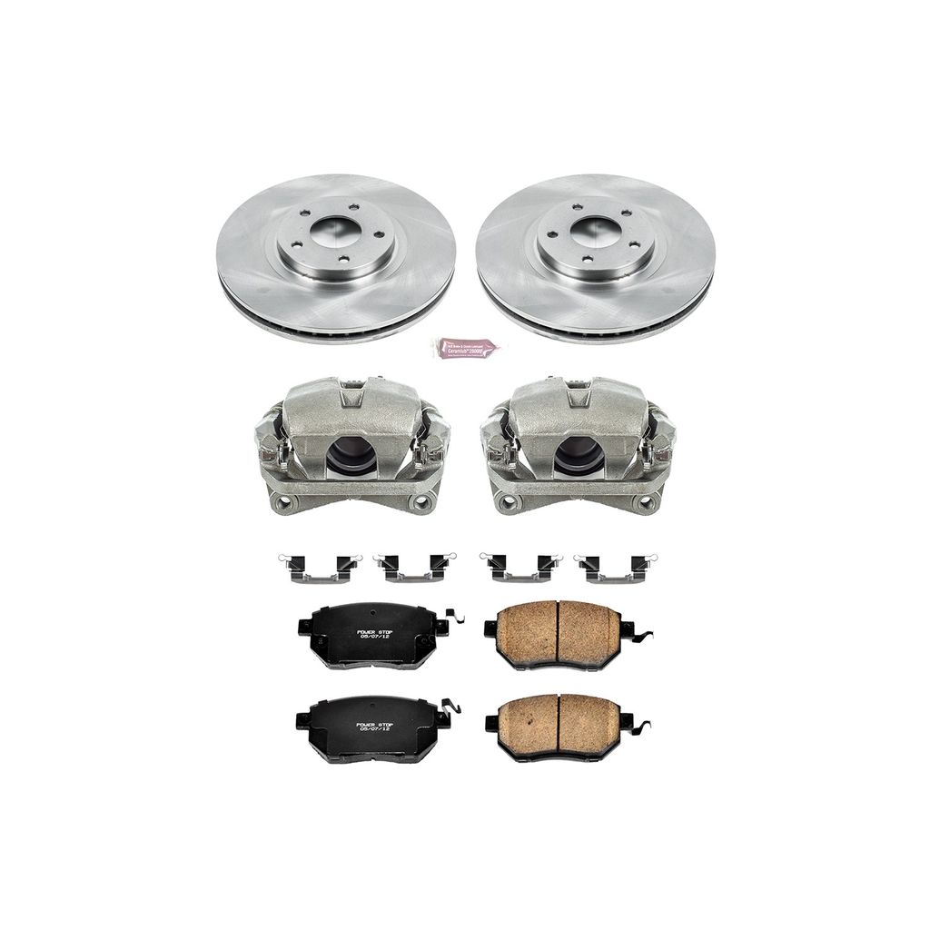 OE Stock Replacement Brake Pad, Rotor and Caliper Kit