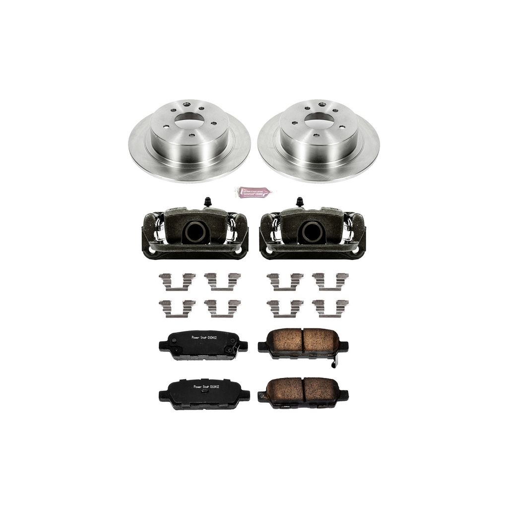 OE Stock Replacement Brake Pad, Rotor and Caliper Kit