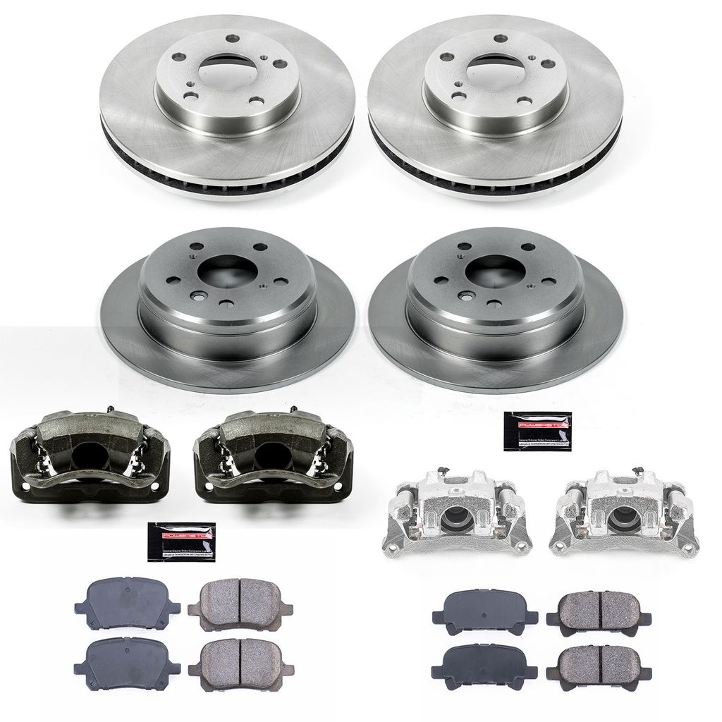 PowerStop KCOE1060A - OE Stock Replacement Brake Pad, Rotor and Caliper Kit