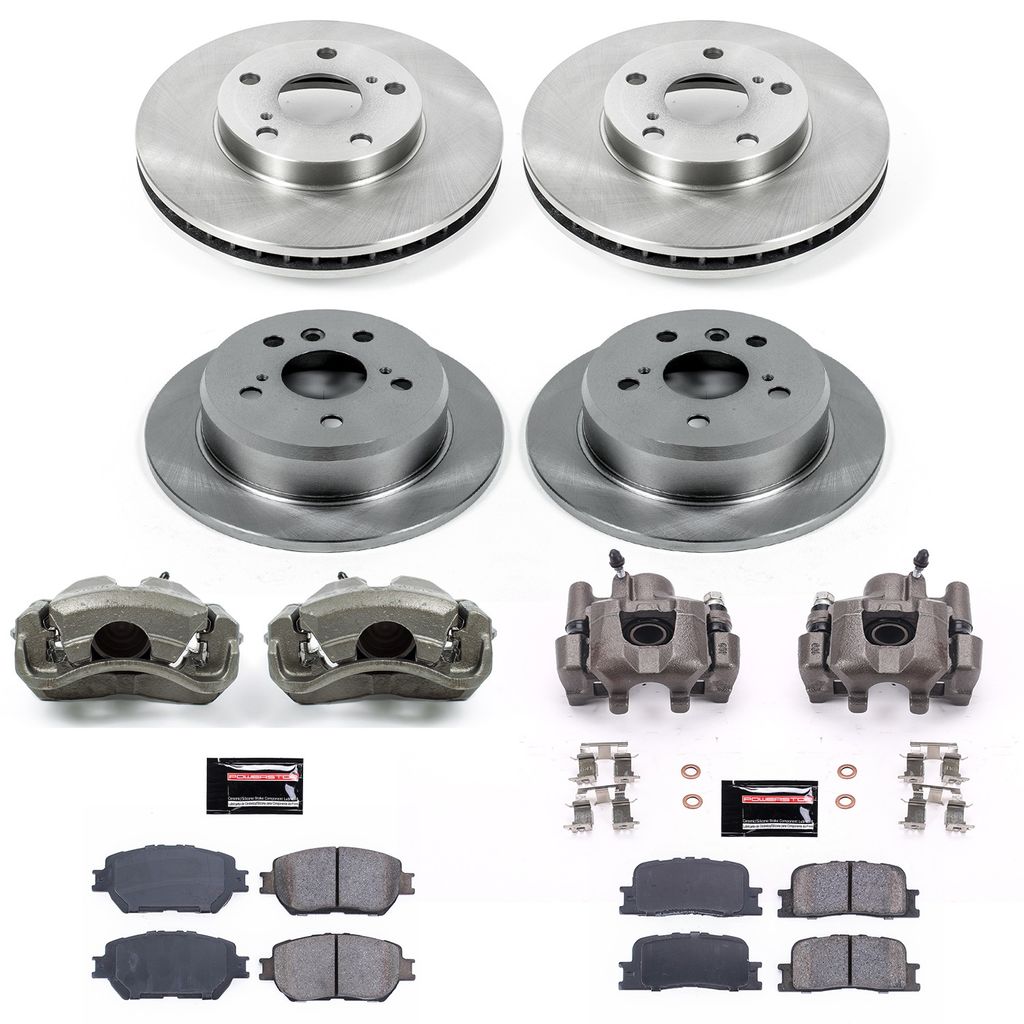 PowerStop KCOE1066 - OE Stock Replacement Brake Pad, Rotor and Caliper Kit