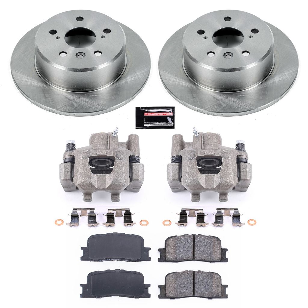 PowerStop KCOE1069 - OE Stock Replacement Brake Pad, Rotor and Caliper Kit
