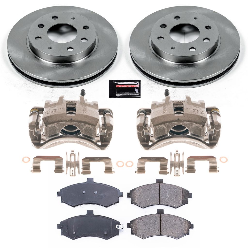 PowerStop KCOE1093A - OE Stock Replacement Brake Pad, Rotor and Caliper Kit