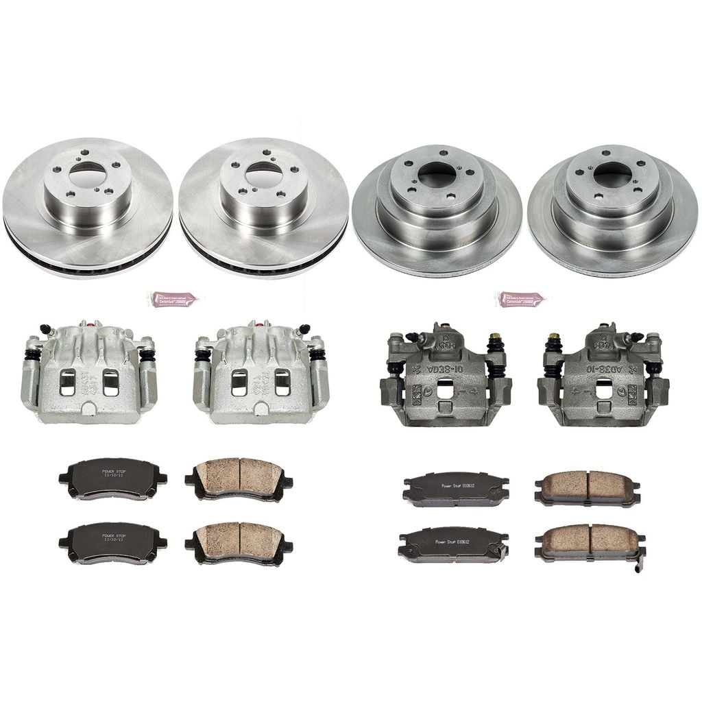 PowerStop KCOE1121 - OE Stock Replacement Brake Pad, Rotor and Caliper Kit