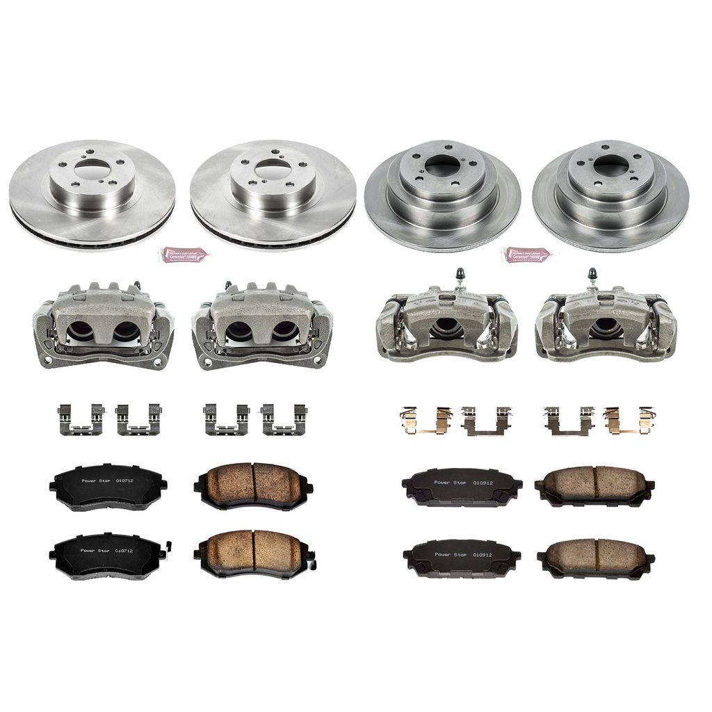 PowerStop KCOE1127 - OE Stock Replacement Brake Pad, Rotor and Caliper Kit