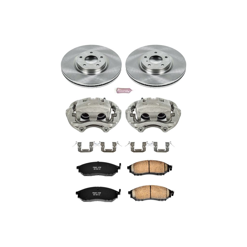 OE Stock Replacement Brake Pad, Rotor and Caliper Kit