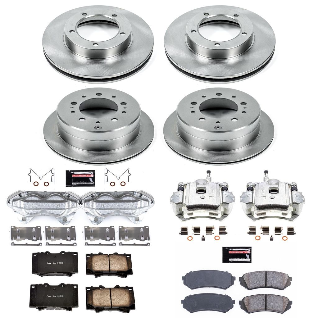 PowerStop KCOE1133 - OE Stock Replacement Brake Pad, Rotor and Caliper Kit