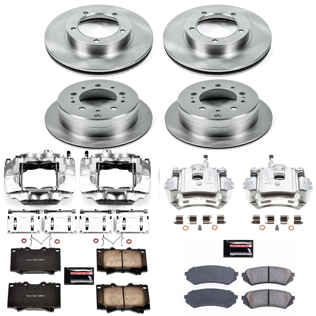 PowerStop KCOE1133A - OE Stock Replacement Brake Pad, Rotor and Caliper Kit