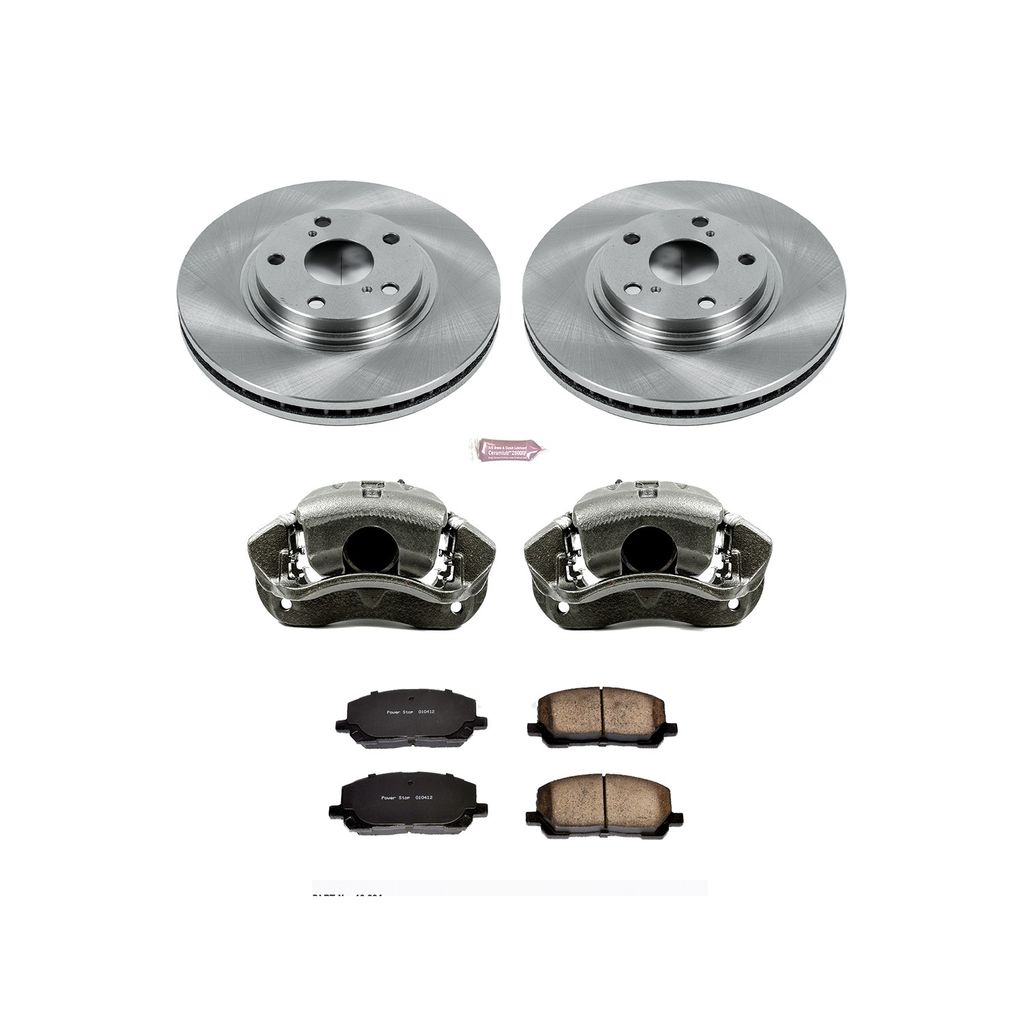OE Stock Replacement Brake Pad, Rotor and Caliper Kit