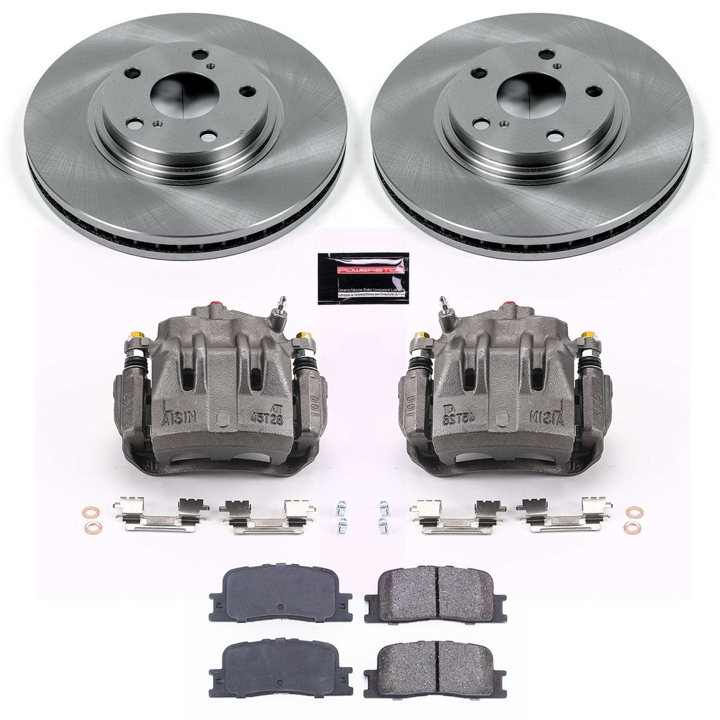 PowerStop KCOE1141 - OE Stock Replacement Brake Pad, Rotor and Caliper Kit