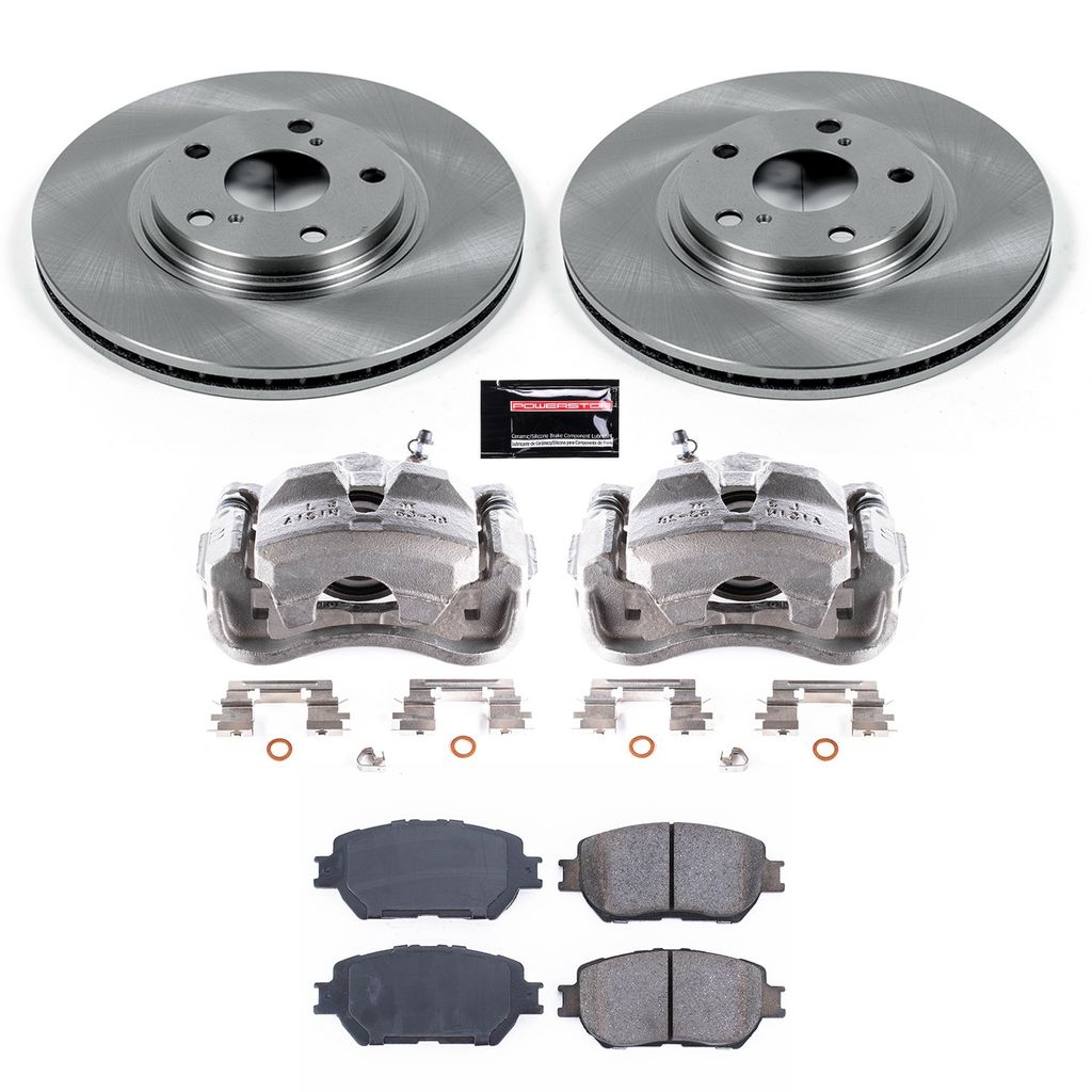 OE Stock Replacement Brake Pad, Rotor and Caliper Kit