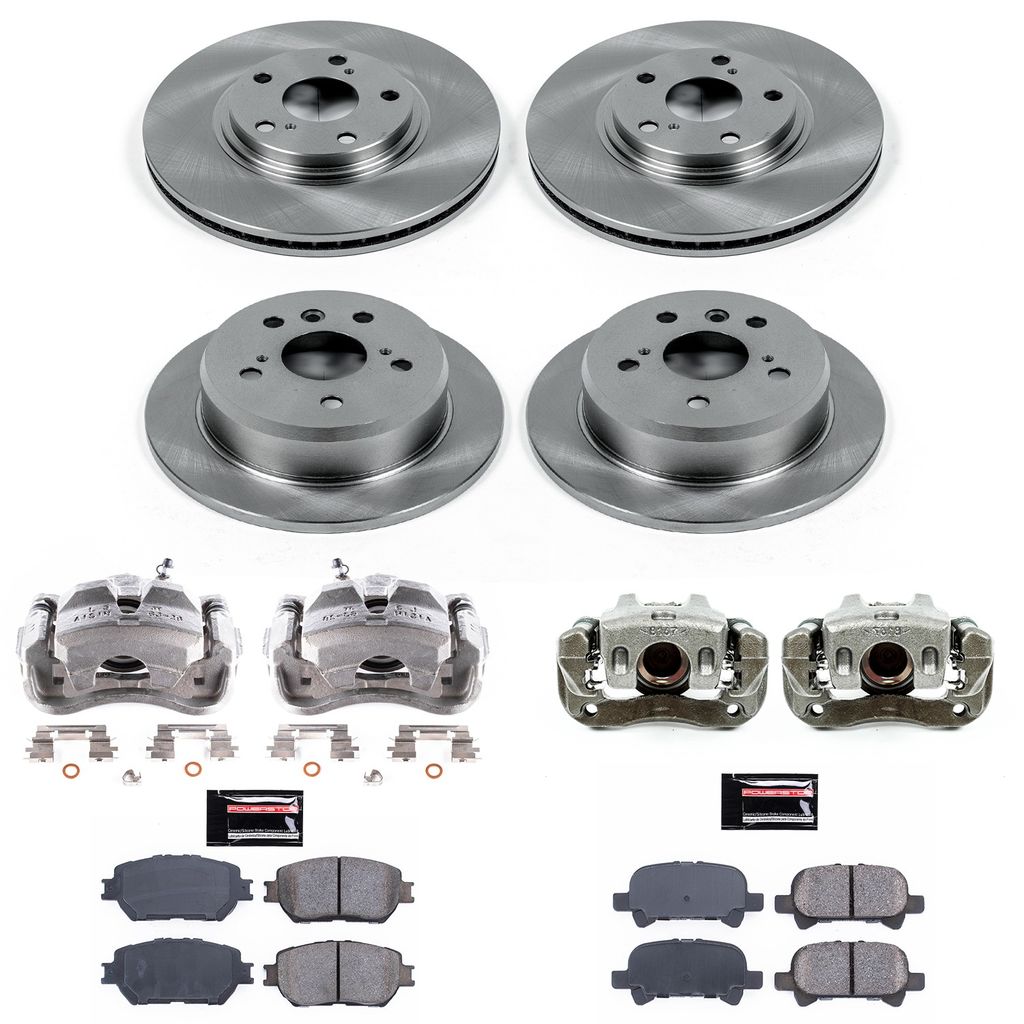 PowerStop KCOE1144 - OE Stock Replacement Brake Pad, Rotor and Caliper Kit