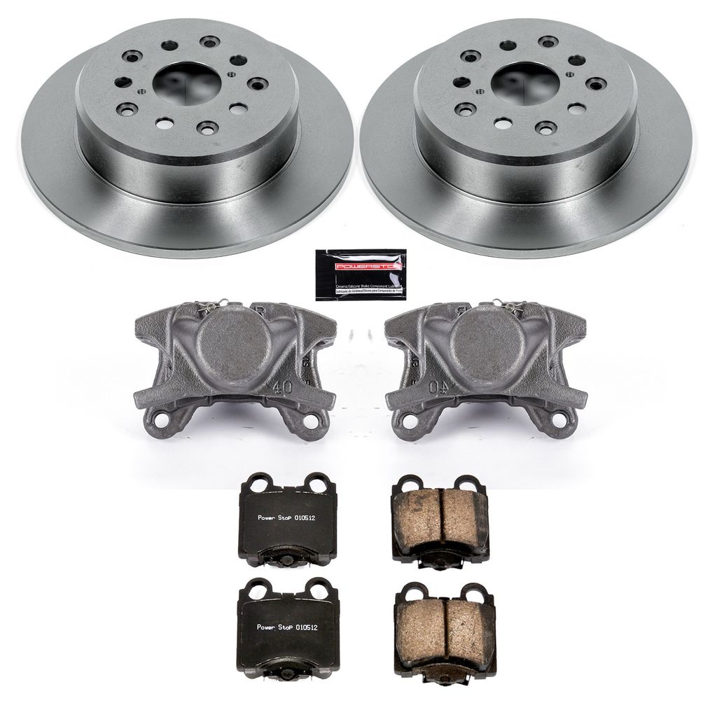 OE Stock Replacement Brake Pad, Rotor and Caliper Kit