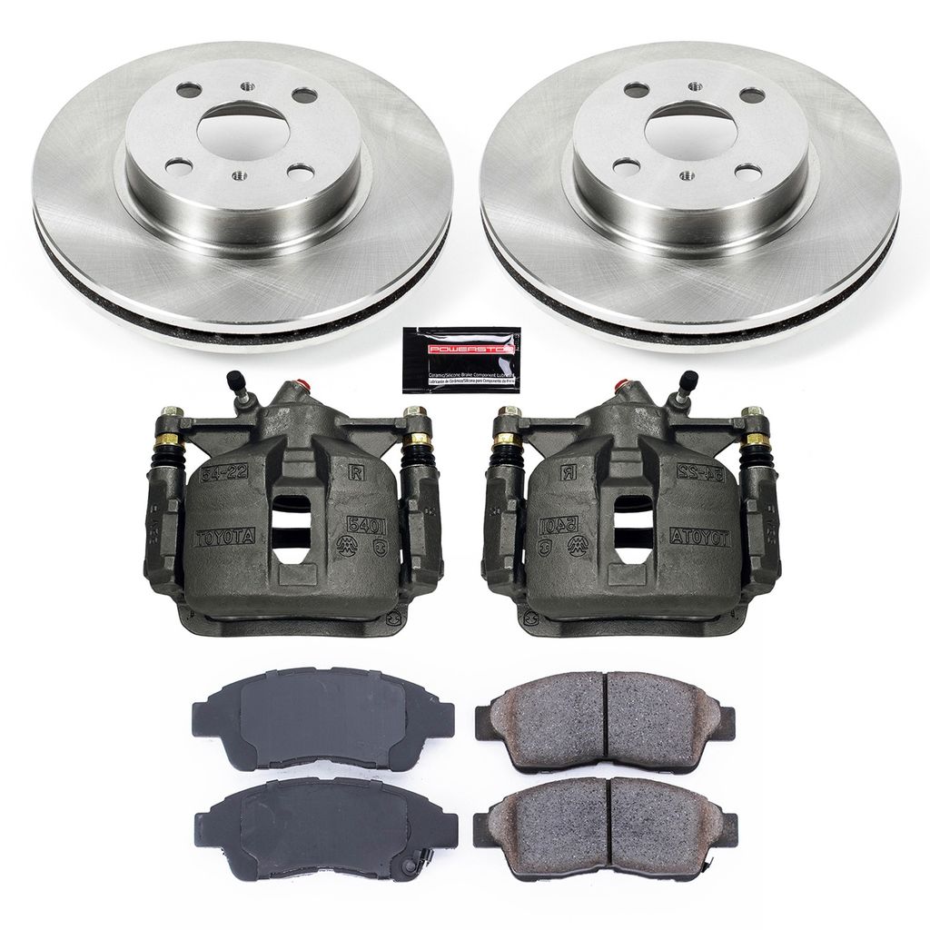 PowerStop KCOE1151 - OE Stock Replacement Brake Pad, Rotor and Caliper Kit