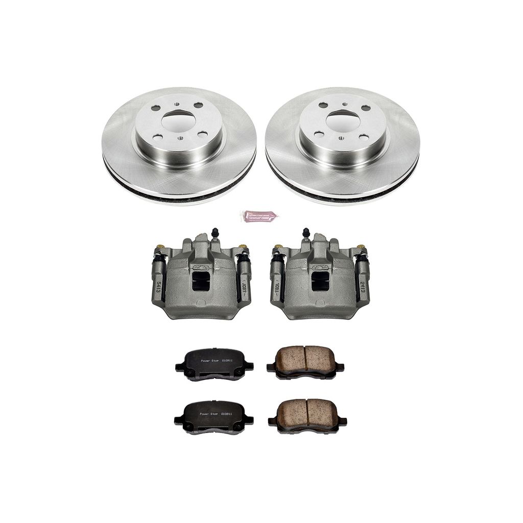 PowerStop KCOE1152 - OE Stock Replacement Brake Pad, Rotor and Caliper Kit