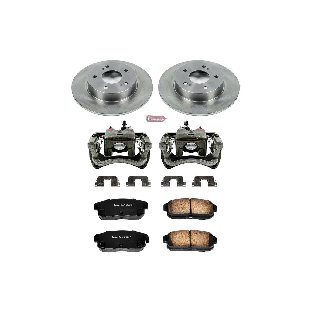 OE Stock Replacement Brake Pad, Rotor and Caliper Kit