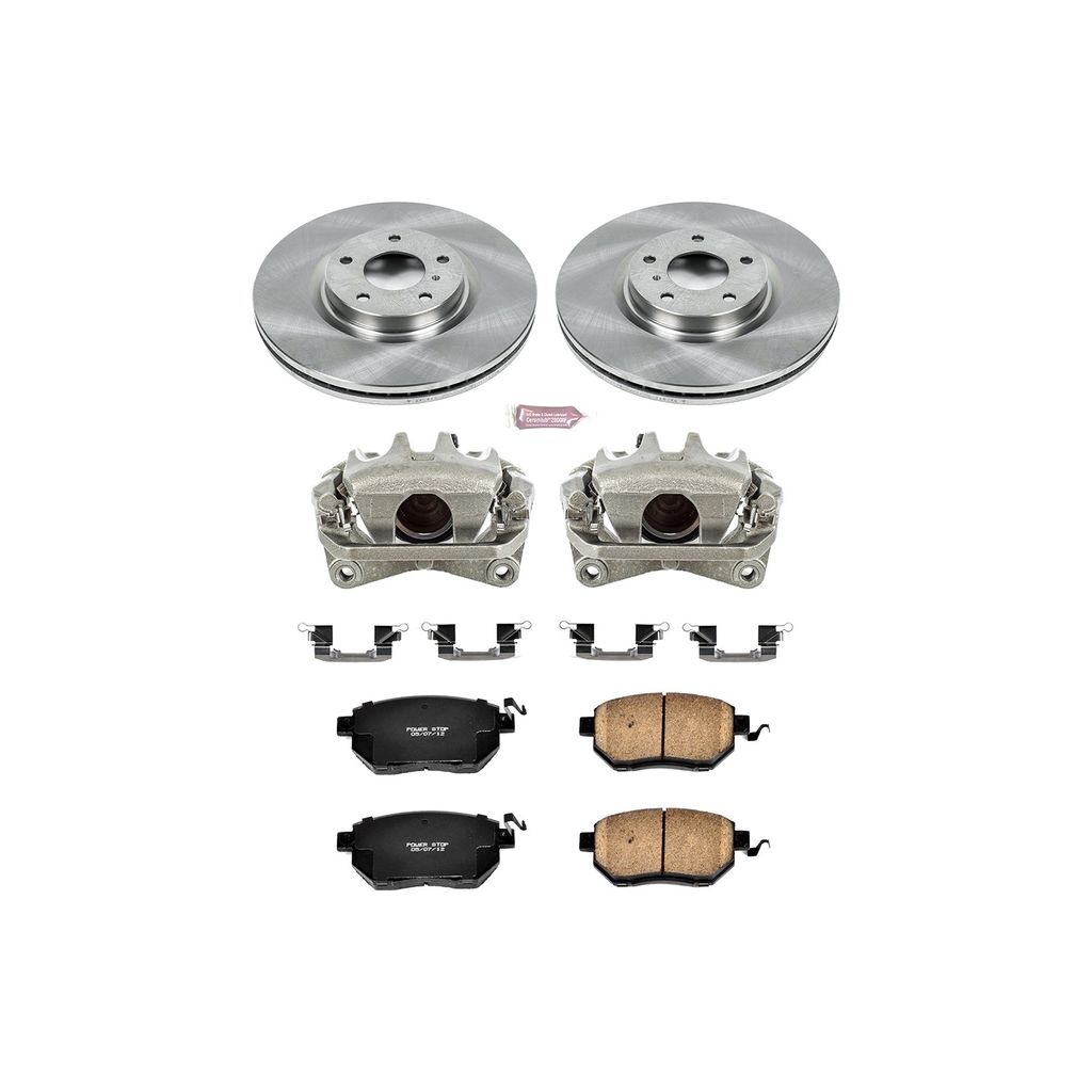OE Stock Replacement Brake Pad, Rotor and Caliper Kit