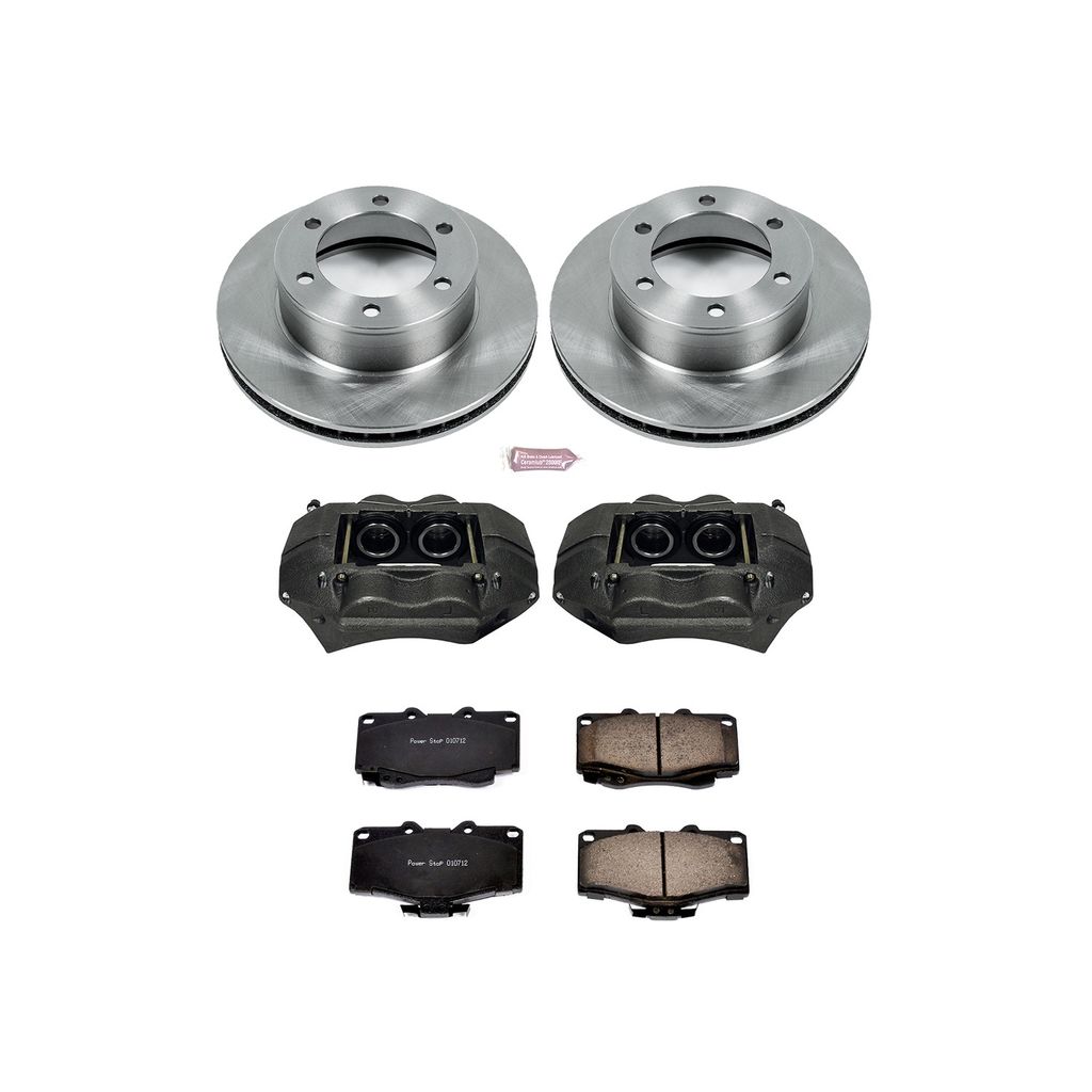 PowerStop KCOE1233A - OE Stock Replacement Brake Pad, Rotor and Caliper Kit