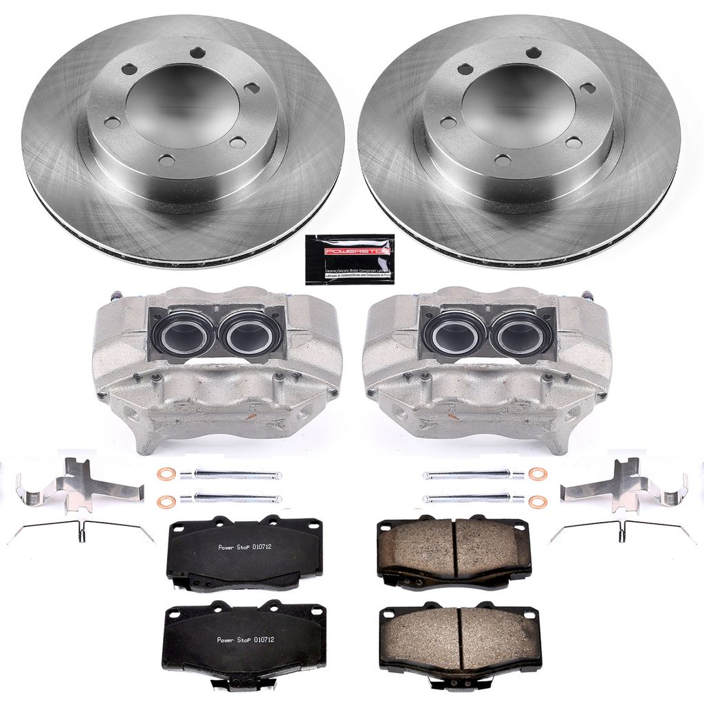 PowerStop KCOE1236 - OE Stock Replacement Brake Pad, Rotor and Caliper Kit