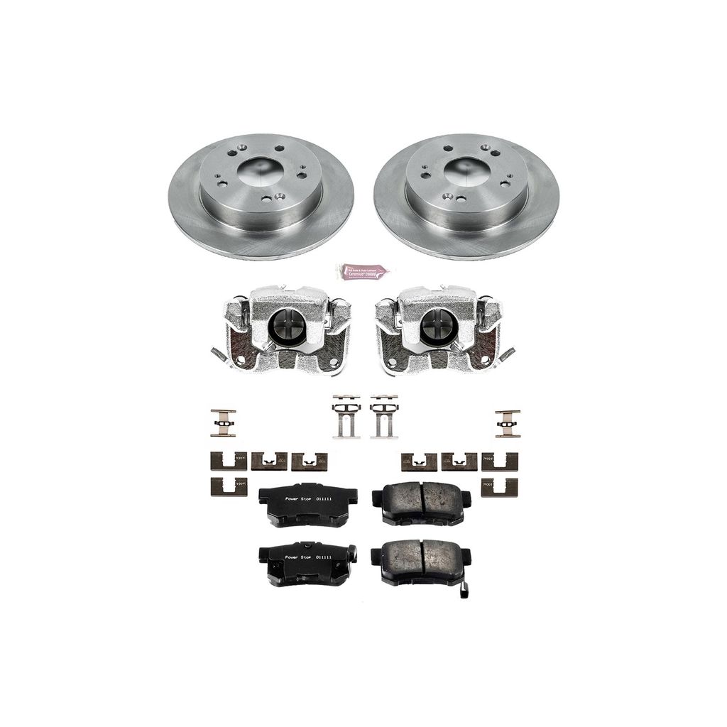 PowerStop KCOE1243 - OE Stock Replacement Brake Pad, Rotor and Caliper Kit