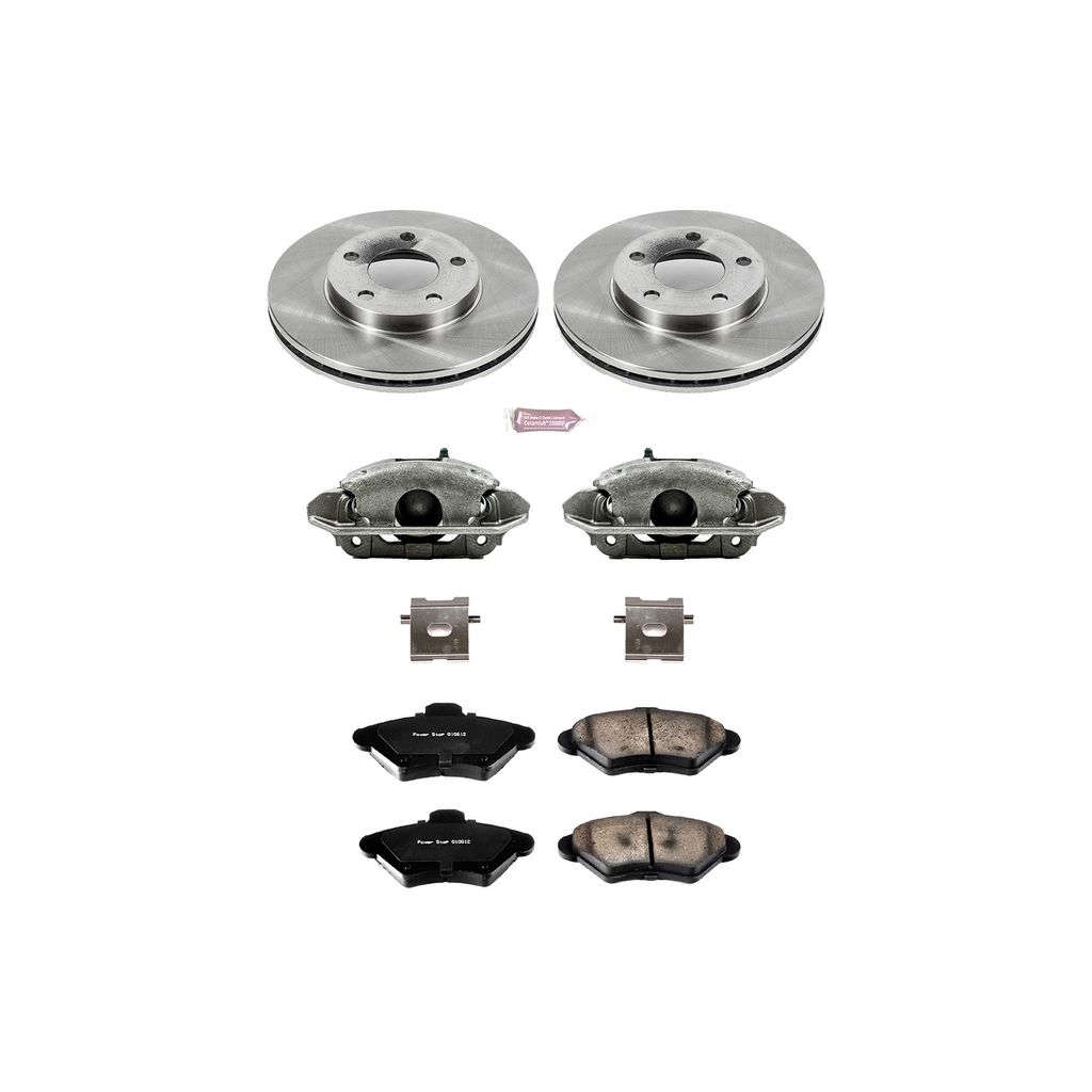 OE Stock Replacement Brake Pad, Rotor and Caliper Kit