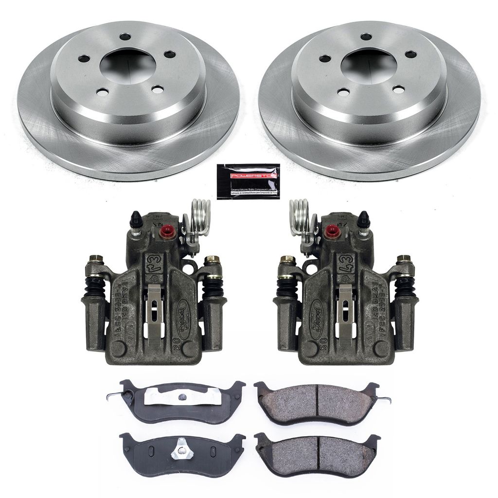OE Stock Replacement Brake Pad, Rotor and Caliper Kit