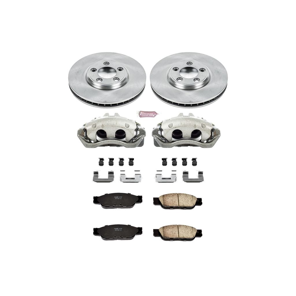 OE Stock Replacement Brake Pad, Rotor and Caliper Kit