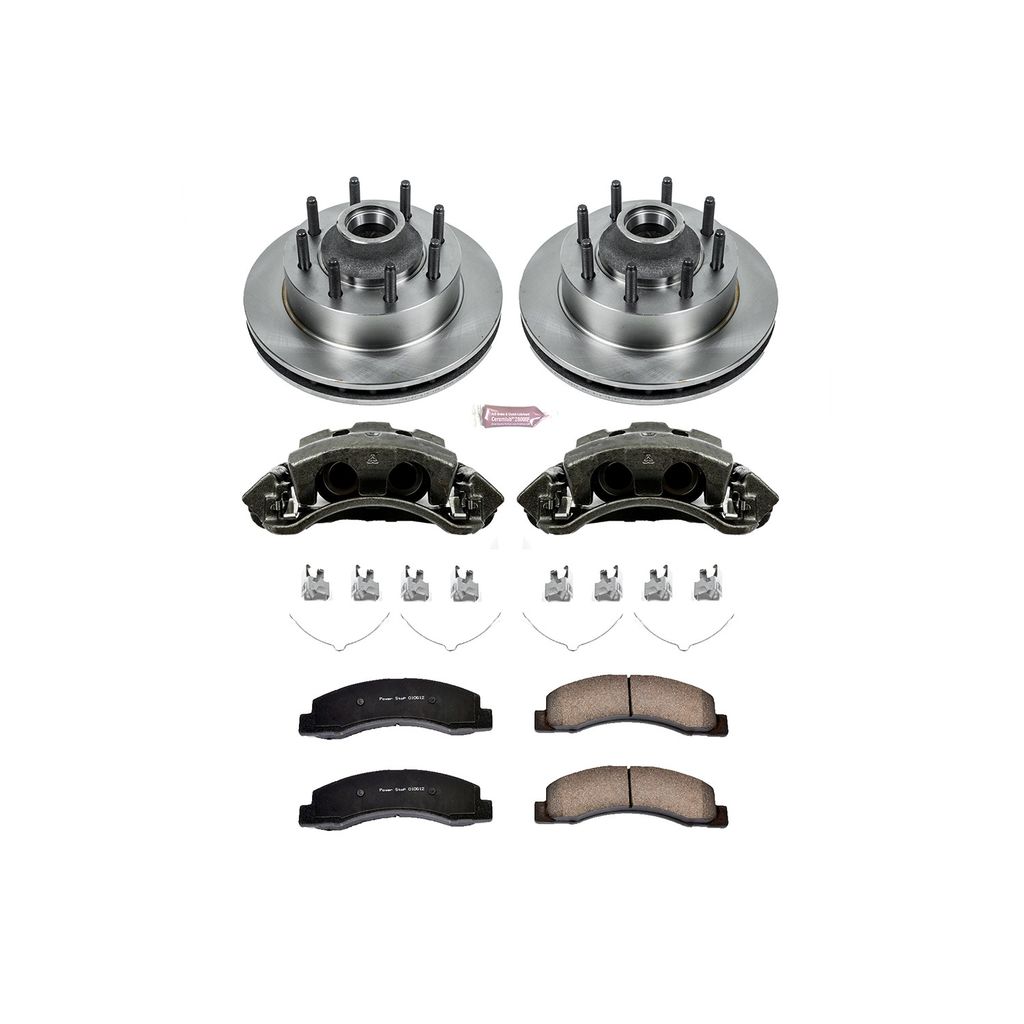 PowerStop KCOE1392 - OE Stock Replacement Brake Pad, Rotor and Caliper Kit