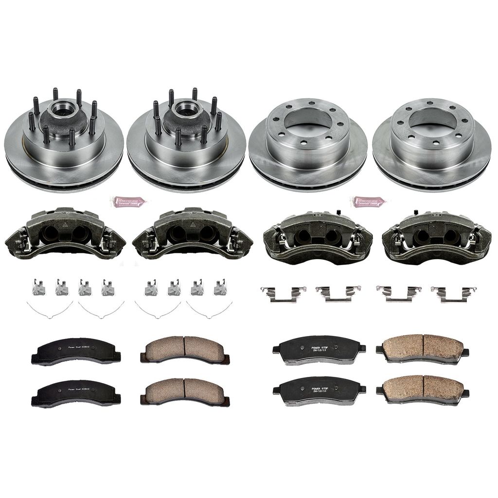 PowerStop KCOE1393 - OE Stock Replacement Brake Pad, Rotor and Caliper Kit