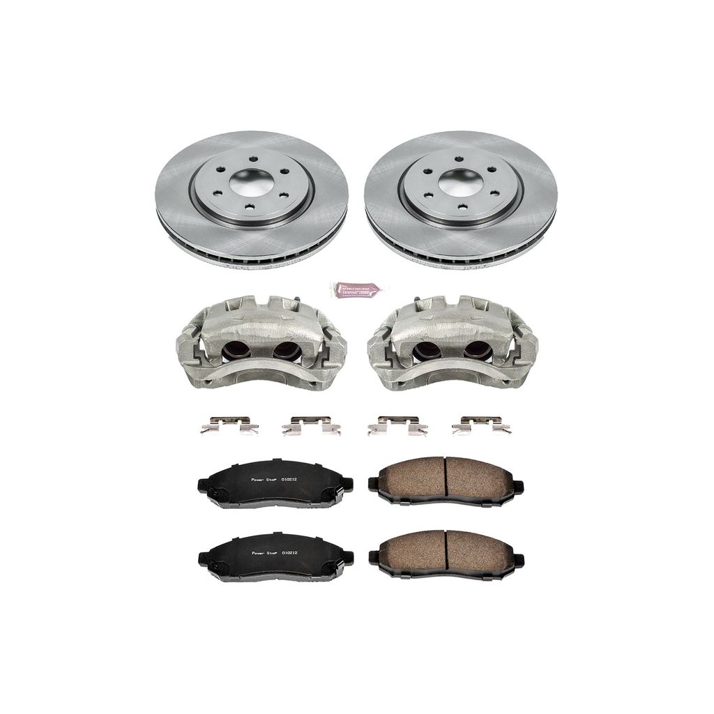 OE Stock Replacement Brake Pad, Rotor and Caliper Kit