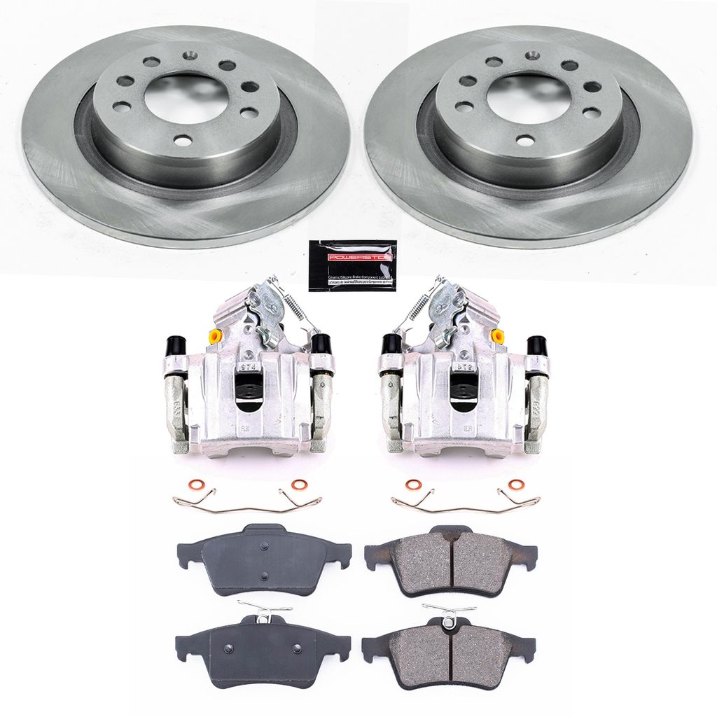 OE Stock Replacement Brake Pad, Rotor and Caliper Kit