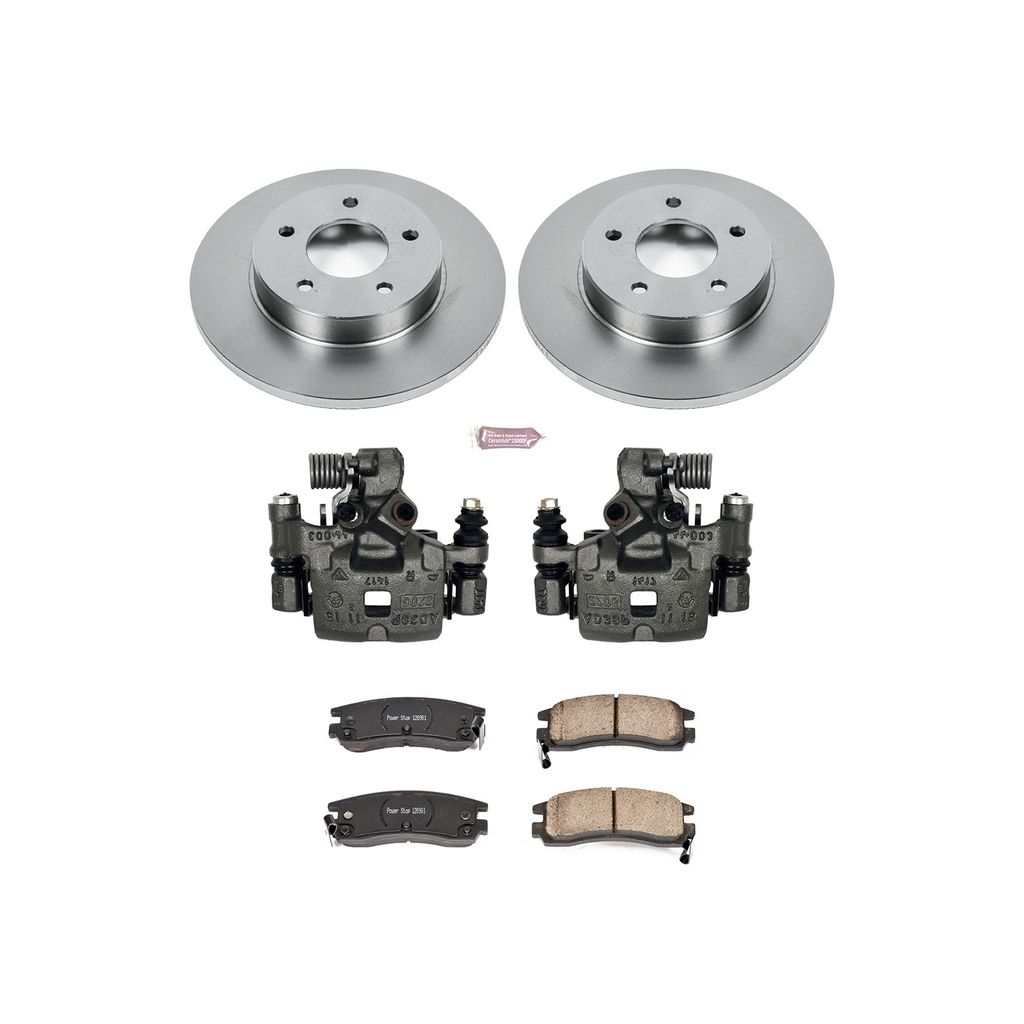 OE Stock Replacement Brake Pad, Rotor and Caliper Kit